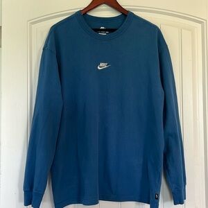 NIKE PREMIUM ESSENTIALS LONG SLEEVE Bone black T Shirt Medium loose fit